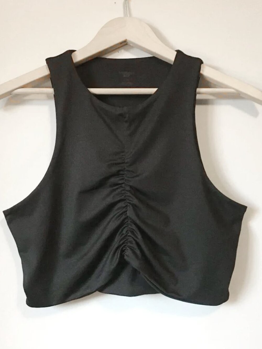 Sommer Ray Athletic Black Cropped Sports Bra Top Size Large
